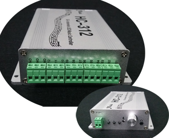 LED全彩控制器 5-24V  12*200點(diǎn) HC-312音樂控制器